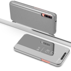 FLIP COVER "CLEAR VIEW" SAMSUNG GALAXY A20E SILVER FLIP COVER "CLEAR VIEW" SAMSUNG GALAXY A20E SILVER