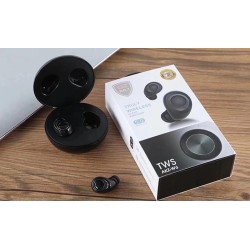 AKZ-W6 TWS WIRELESS EARBUD DOUBLE EAR BLUETOOTH WIRELESS PRETO