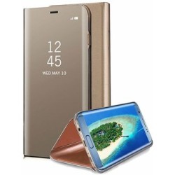 FLIP COVER "CLEAR VIEW" SAMSUNG GALAXY NOTE 10 PLUS GOLD