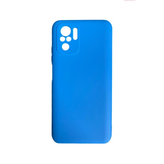 Silicone Case with Camera Shield for Xiaomi Note 10/10s Blue