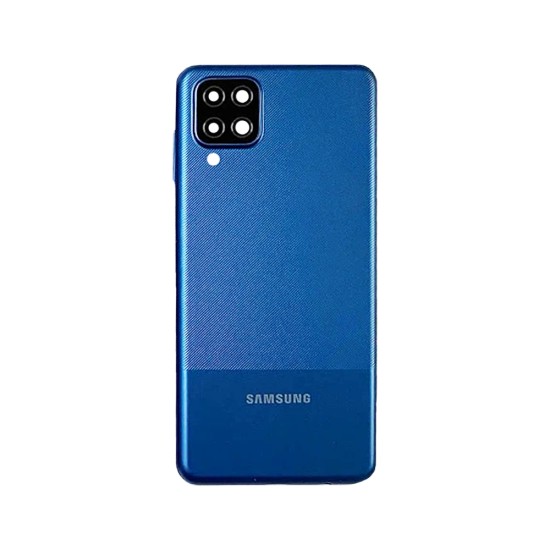 Tampa Traseira com lente da Câmera Samsung Galaxy A12/A127 Azul