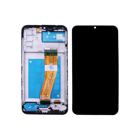 Touch+Display com Frame Samsung Galaxy A02S/A03S/A037F 6,5" Preto