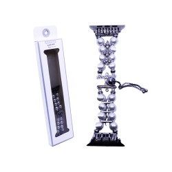 Bracelete de Piedra Natural Smartwatch 42/44/45/49mm Prata