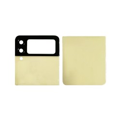 Tapa Trasera+Lente de Cámara Samsung Galaxy Z Flip 3 5G/F711 Crema Tapa Trasera+Lente de Cámara Samsung Galaxy Z Flip 3 5G/F711 Crema