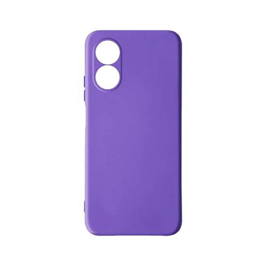 Capa de Silicone com Moldura de Câmera para Oppo A17 Roxo