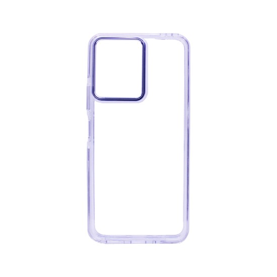 Capa de Silicone Dura Transparente para Xiaomi Redmi 13C/Poco C65 Branco