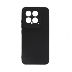 Capa de Silicone Macio com Moldura de Câmera para Xiaomi 14 Preto Capa de Silicone Macio com Moldura de Câmera para Xiaomi 14 Preto