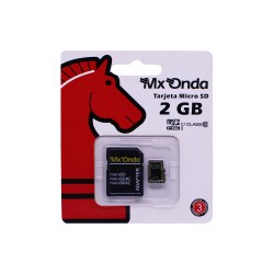 Tarjeta de Memoria Mx Onda Micro SD 2GB UHS-I Clase 10 con Adaptador