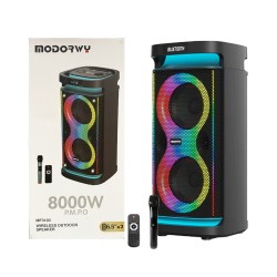 Altavoz Inalámbrico Portátil Modorwy MF3103 con Micrófono Negro Altavoz Inalámbrico Portátil Modorwy MF3103 con Micrófono Negro