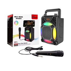 Sing-E Portable Wireless Speaker ZQS1367 with Mic Black