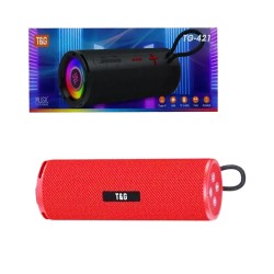 Altavoz Inalámbrico Portátil T&G TG-421 Rojo Altavoz Inalámbrico Portátil T&G TG-421 Rojo