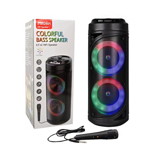 Sing-e Portable Wireless Speaker ZQS2601 with Mic Black
