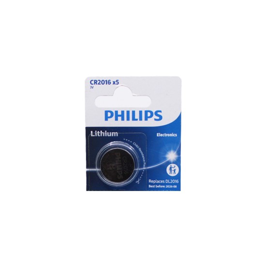 PHILIPS ALKALINA BUTTON CELL BATTERY CR2016