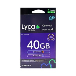 LycaMobile National Card XS 40GB/500 Min with 13GB Roaming In The Eu