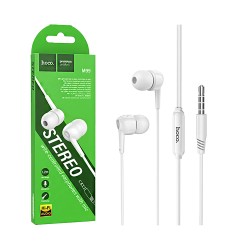 Auscultadores com Cabo Hoco M99 Celestial com Microfone 3.5mm 1,2m Branco
