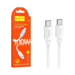 Cabo Hoco X96 Hyper Tipo-C a Tipo-C PD 100W 5A 1M Branco