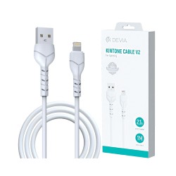 Cabo Devia EC406 Kintone Series V2 Lightning 2,1A 1M Branco