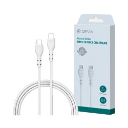 Devia Cable EC151 Kintone Series Type-C to Type-C 3A 1M White