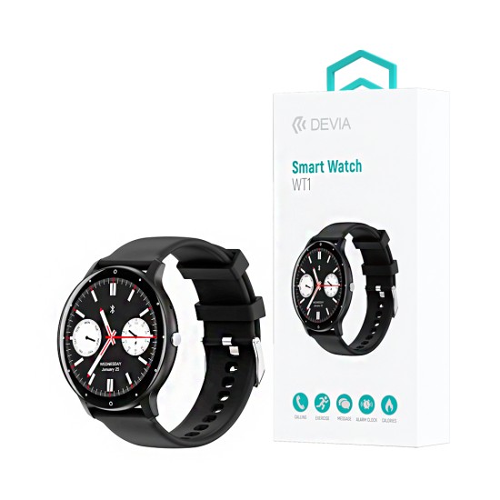 Devia Smartwatch WT1 ZL02 Pro 1.39" (Call Version) Black