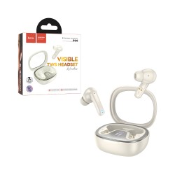 Auscultadores True Sem Fio Hoco EQ6 Shadow Branco Leitoso Auscultadores True Sem Fio Hoco EQ6 Shadow Branco Leitoso