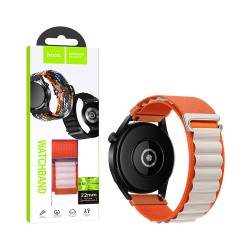 Bracelete De Nylon Hoco WH05 Climbing Series Mountain 22mm Luz das Estrelas Laranja