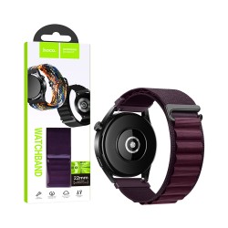 Bracelete De Nylon Hoco WH05 Climbing Series Mountain 22mm Cereja Carmesim