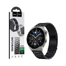 Bracelete Tiras de Aço Hoco WH06 Grand series 22mm Preto
