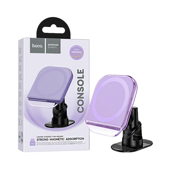 Hoco Magnetic Car Phone Holder H43 Crystal for Dashboard Romantic Purple