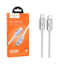 Cabo Hoco U134 Primero Tipo-C a Tipo-C 60W 3A 1,2M Cinza