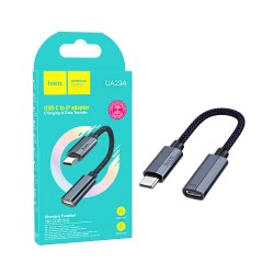 Hoco Adapter Cable UA29A Type-C male to Lightning female 3A 0.15m Dark Blue