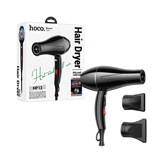 Hoco Hair Dryer HP12 hot and cold Air Black