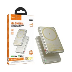 Power Bank Magnético Hoco Q26A Joy PD20W 10000mAh Dourado Titânio