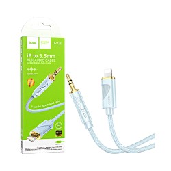 Cabo de Conversão de Áudio Hoco UPA30 Friend LIghtning para 3,5mm 1m Azul