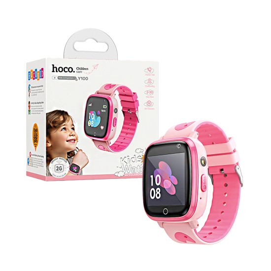 Hoco Smartwatch Y100 for children 1.44" (Call Version) Pink