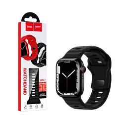 Bracelete de Silicone Hoco WA27 Flexible Series iWatch (42/44/45/49mm) Preto