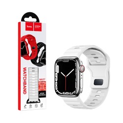 Bracelete de Silicone Hoco WA27 Flexible Series iWatch (42/44/45/49mm) Branco