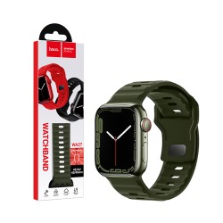 Bracelete de Silicone Hoco WA27 Flexible Series iWatch (42/44/45/49mm) Verde Exército