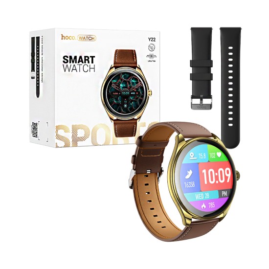 Hoco Smartwatch Y22 1.43" (Call Version) Champagne Gold