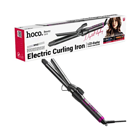 Hoco Electric curling iron HP43 with digital display Gray