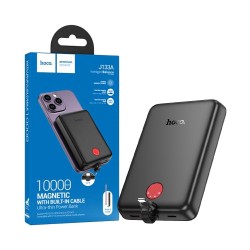 Power Bank Magnético Hoco  J133A Triumph com Cabo Lightning PD20W 10000mAh Preto
