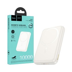 Power Bank Magnético Hoco J141 Grace PD20W 10000mAh Branco Leitoso