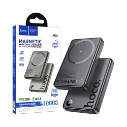 Power Bank Magnético Hoco Q34 Clever PD20W 10000mAh Cinza Metálico