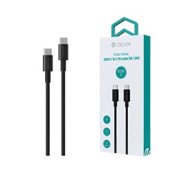 Devia Cable EC317 Smart Series Type-C to Type-C 100W 5A 1.5M Black