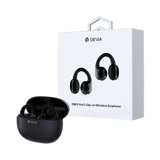 Devia Wireless Open Ear Headphone EM402 Pro 2 Clip-On Talent Black