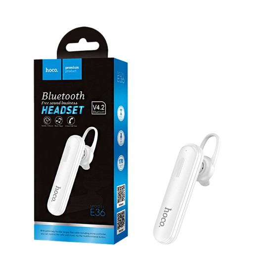 Hoco Earphone E36 Free Sound Business White