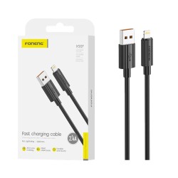Cabo Foneng XS07 Lightning 2,4A 1,2m Preto