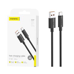 Cabo Foneng XS07 Tipo-C 3A 1,2 Preto