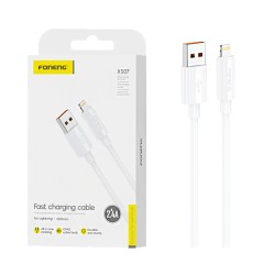 Cabo Foneng XS07 Lightning 2,4A 1,2m Branco