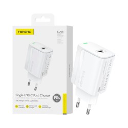 Foneng Adapter EU65 Type-C PD 20W White Foneng Adapter EU65 Type-C PD 20W White