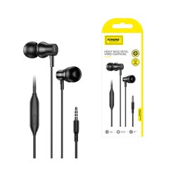 Foneng Earphones EP500 Angled In-Ear Heavy Bass 3.5mm 1.2m Black